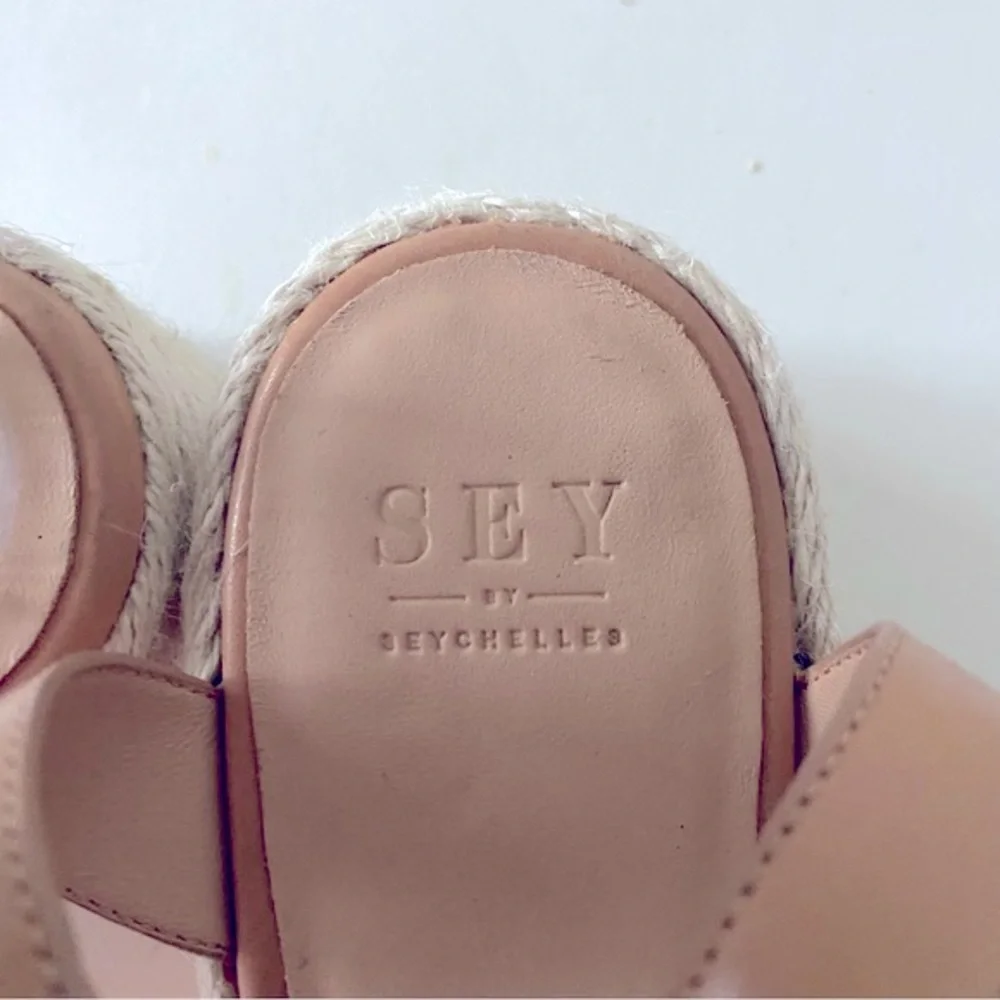 SEY by Seychelles, Cadence, Platform Metallic Orange Espadrilles